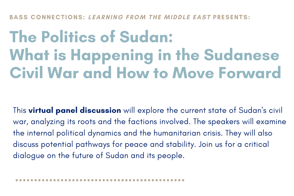 The Politics of Sudan Flyer